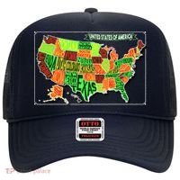 Retro United States Of America Map Hat thumb 0