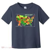 Retro United States Of America Map Toddler T-Shirt thumb 0