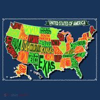 Retro United States Of America Map Women's Long Sleeve Shirt thumb 2