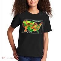 Retro United States Of America Map Kids T-Shirt thumb 2