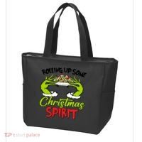 Rollin Up Some Christmas Spirit Merry Grinchmas Tote Bag thumb 3