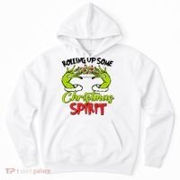 Rollin Up Some Christmas Spirit Merry Grinchmas Hoodie thumb 0