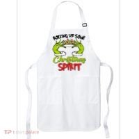 Rollin Up Some Christmas Spirit Merry Grinchmas Apron thumb 0