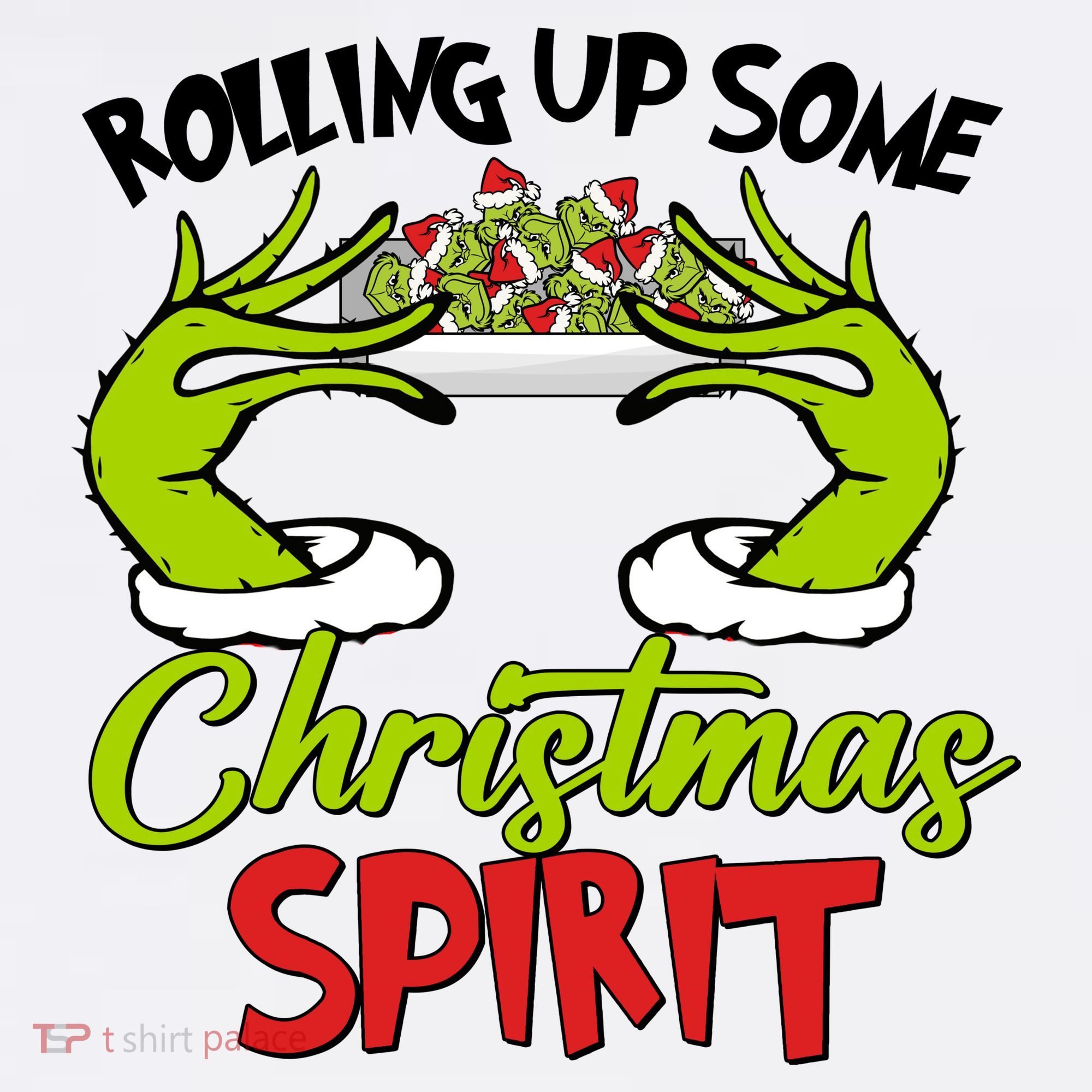 Rollin Up Some Christmas Spirit Merry Grinchmas Women's Hoodie