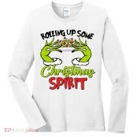 Rollin Up Some Christmas Spirit Merry Grinchmas Women's Long Sleeve Shirt thumb 0