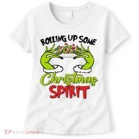Rollin Up Some Christmas Spirit Merry Grinchmas Women's T-Shirt thumb 0
