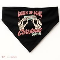 Rollin Up Some Christmas Spirit Funny Marijuana USA-Made Doggie Bandana thumb 0