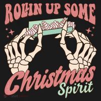 Rollin Up Some Christmas Spirit Funny Marijuana Apron thumb 3