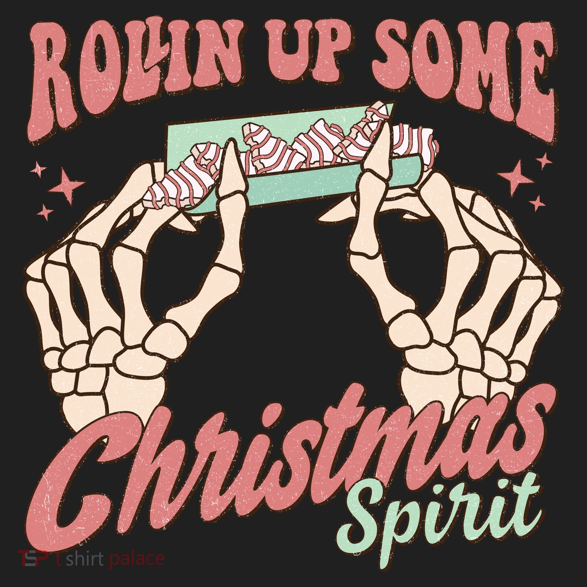 Rollin Up Some Christmas Spirit Funny Marijuana Beanie