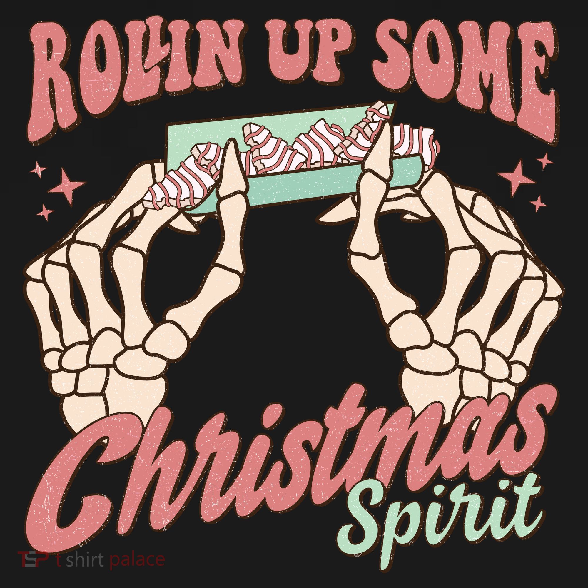 Rollin Up Some Christmas Spirit Funny Marijuana Women's Hoodie
