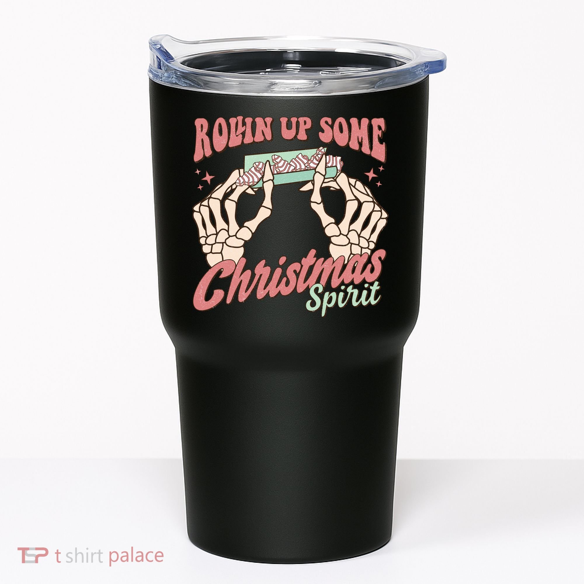 Rollin Up Some Christmas Spirit Funny Marijuana Tumbler