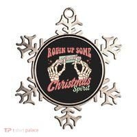 Rollin Up Some Christmas Spirit Funny Marijuana Ornament thumb 0