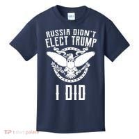 Russia Didn't Elect Trump I Did Kids T-Shirt thumb 0