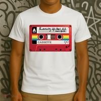 Running Up That Hill Cassette Kate Bush Vintage Retro LGBT T-Shirt thumb 3