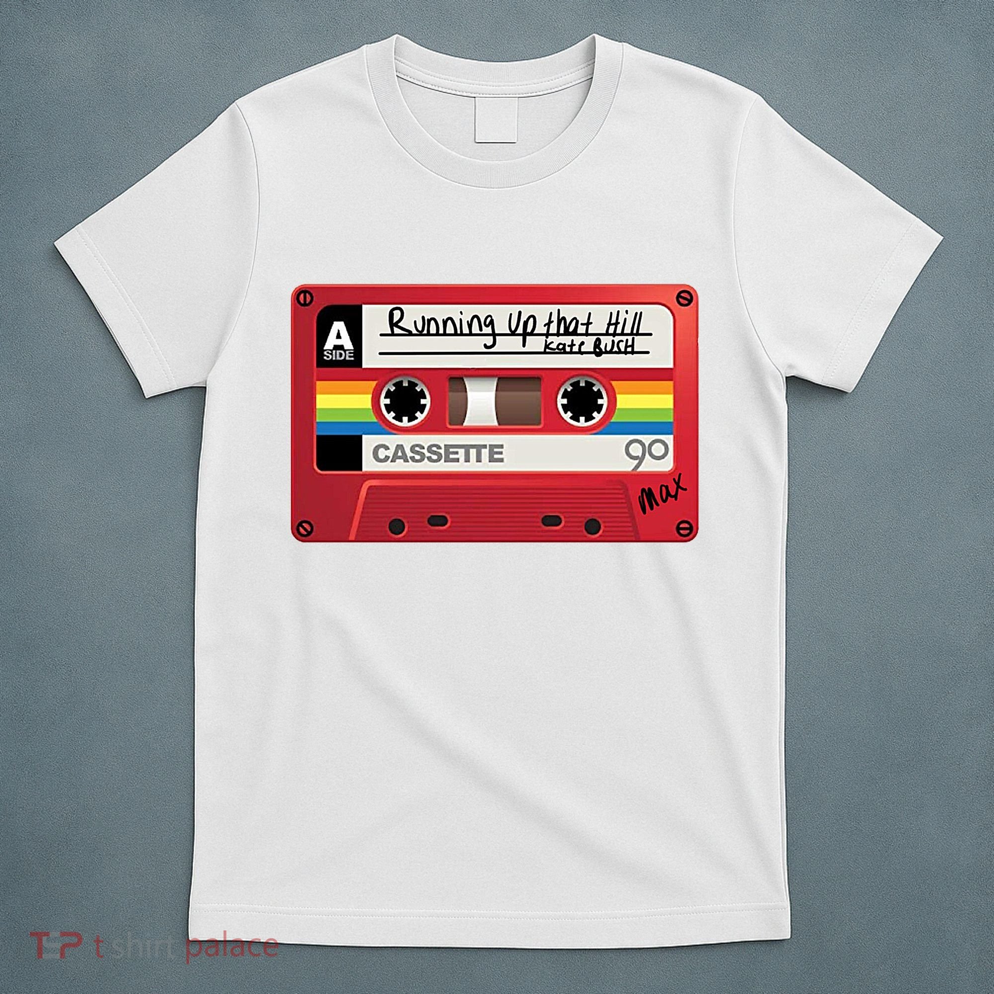 Running Up That Hill Cassette Kate Bush Vintage Retro LGBT T-Shirt