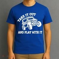 Retro Utv Take It Out Play With It Offroad Sxs Usa Flag Gift T-Shirt thumb 3