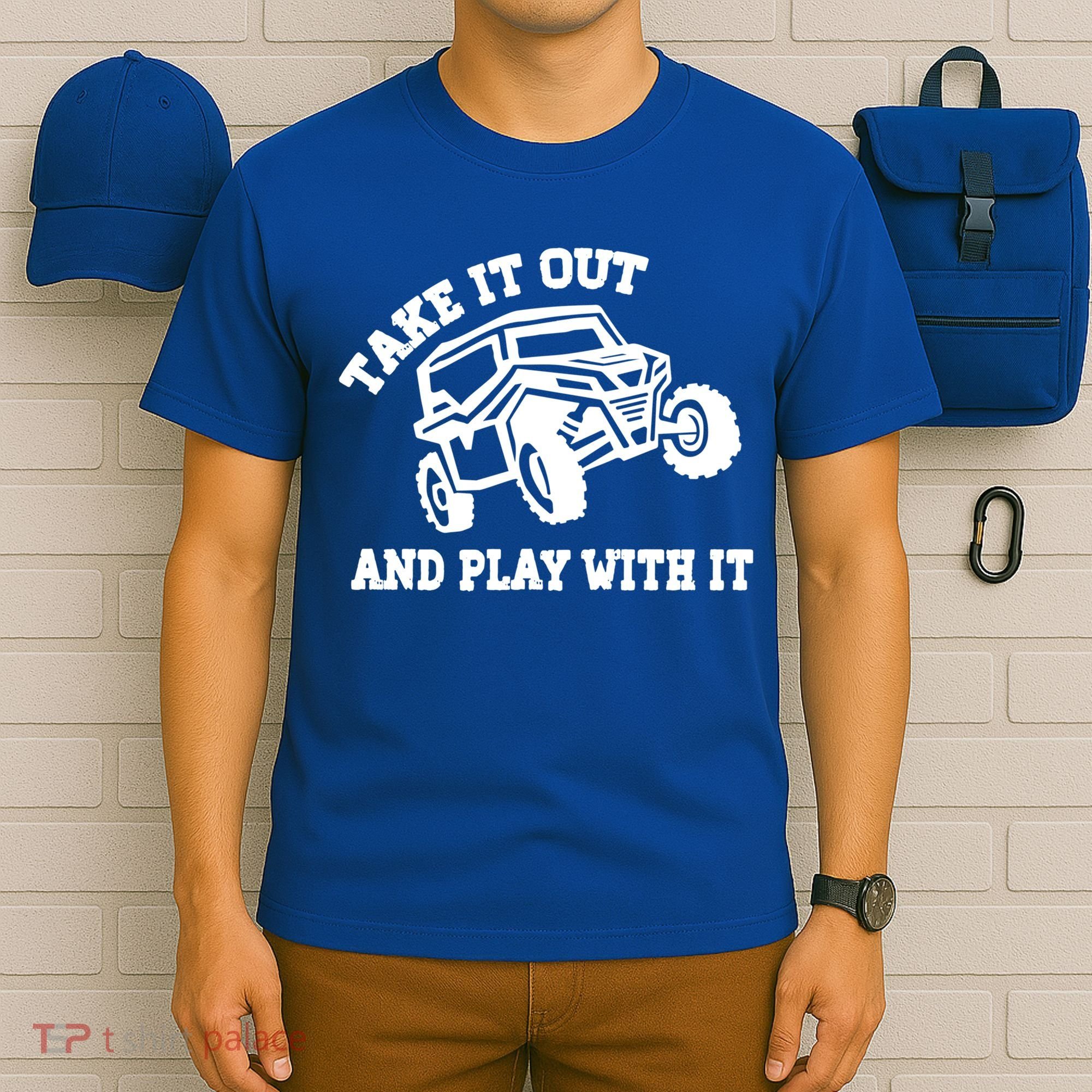 Retro Utv Take It Out Play With It Offroad Sxs Usa Flag Gift T-Shirt
