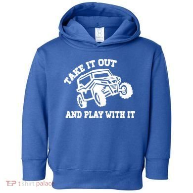 Retro Utv Take It Out Play With It Offroad Sxs Usa Flag Gift Toddler Hoodie