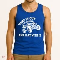 Retro Utv Take It Out Play With It Offroad Sxs Usa Flag Gift Tank Top thumb 3