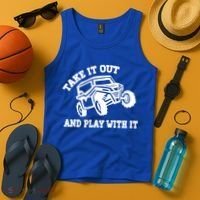 Retro Utv Take It Out Play With It Offroad Sxs Usa Flag Gift Tank Top thumb 4