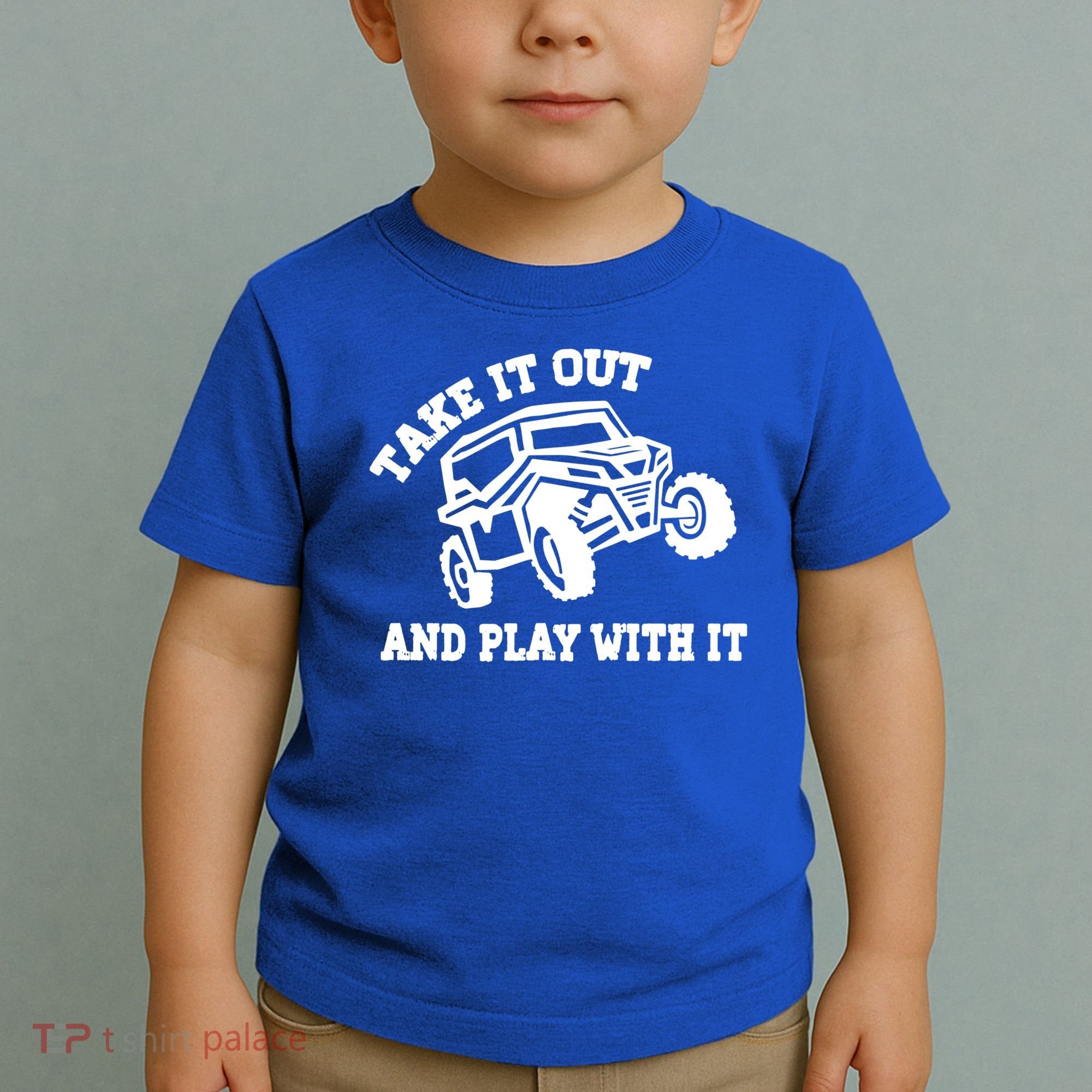 Retro Utv Take It Out Play With It Offroad Sxs Usa Flag Gift Toddler T-Shirt