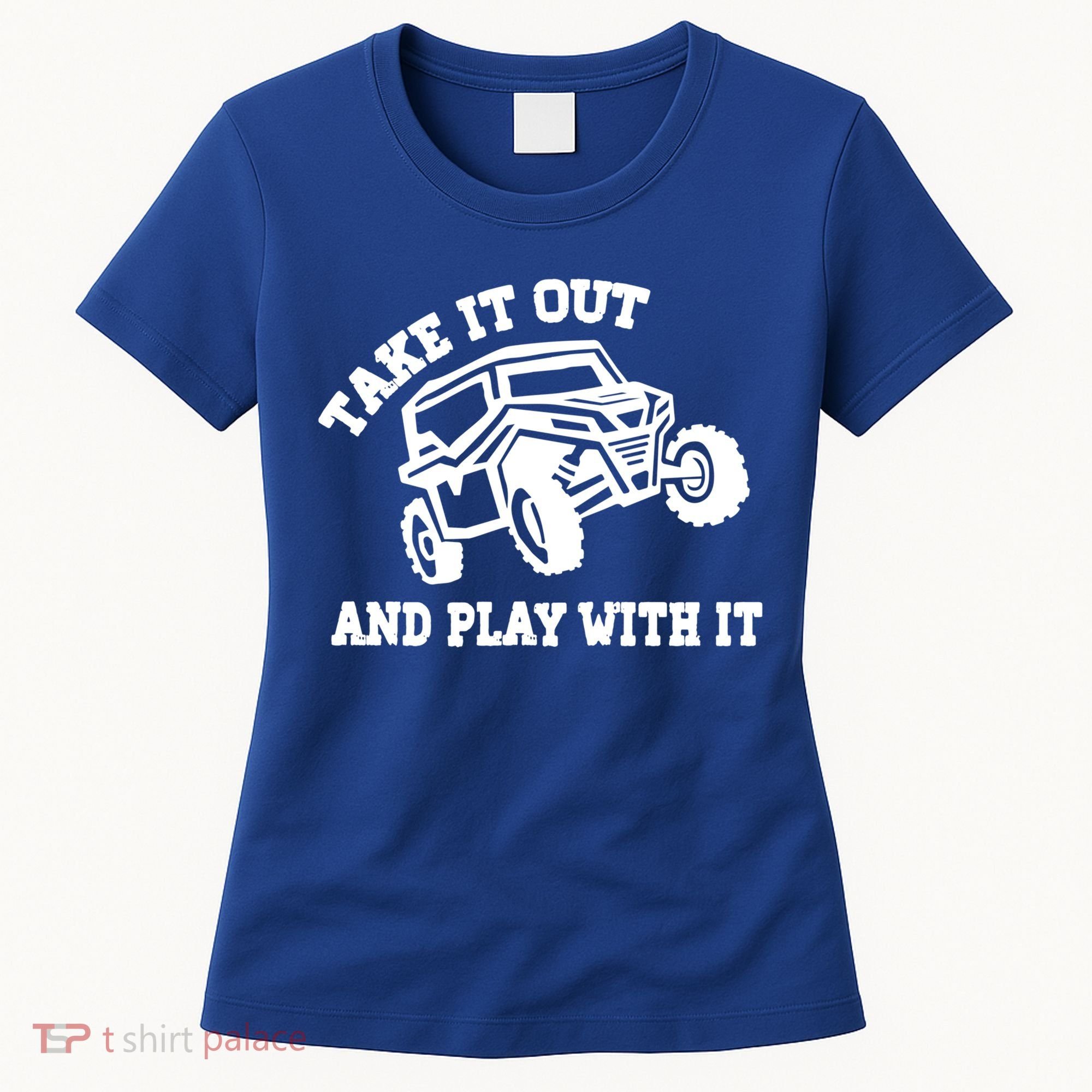 Retro Utv Take It Out Play With It Offroad Sxs Usa Flag Gift Women's T-Shirt