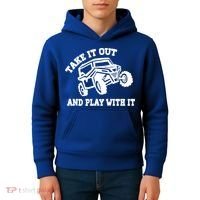 Retro Utv Take It Out Play With It Offroad Sxs Usa Flag Gift Kids Hoodie thumb 4