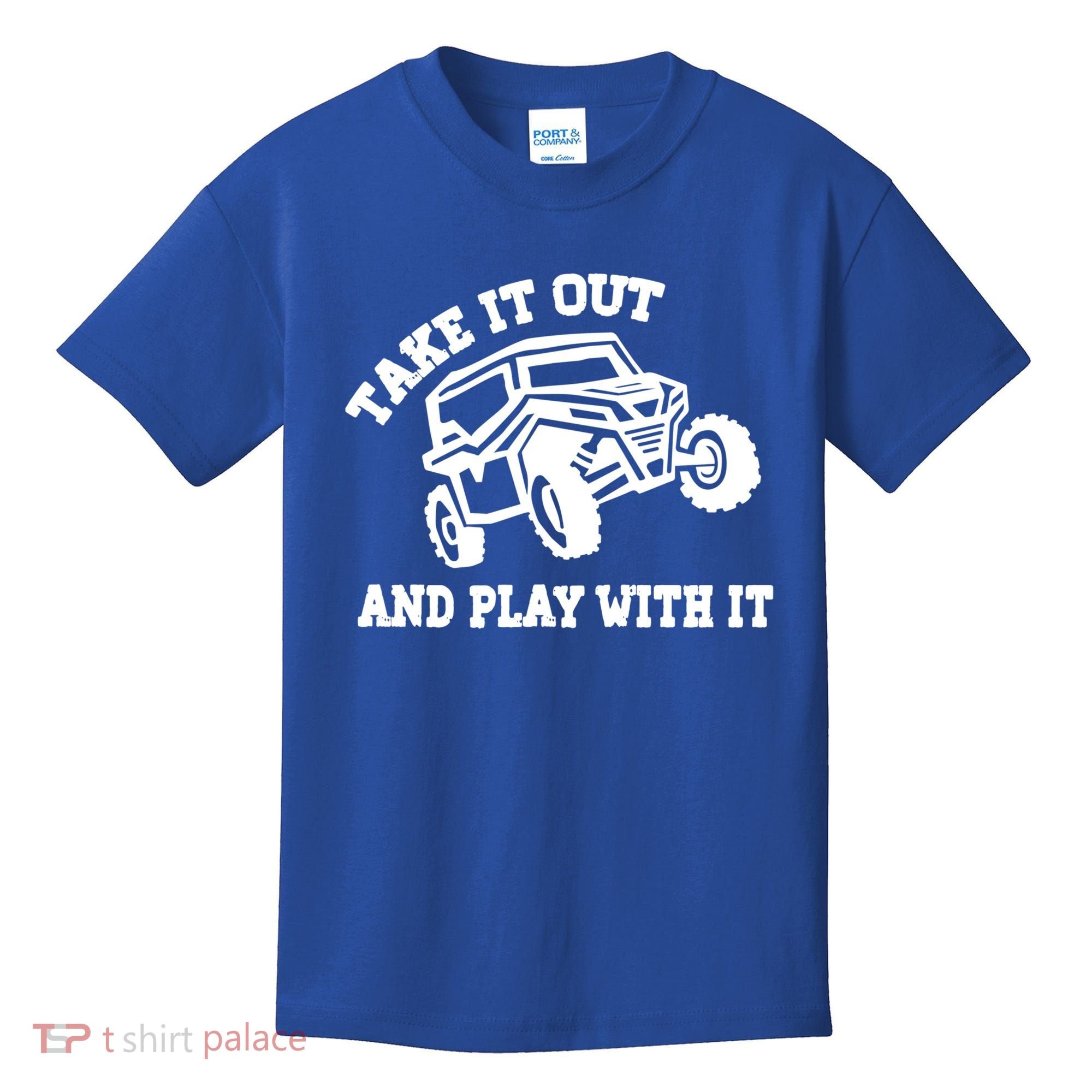 Retro Utv Take It Out Play With It Offroad Sxs Usa Flag Gift Kids T-Shirt