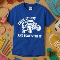 Retro Utv Take It Out Play With It Offroad Sxs Usa Flag Gift Kids T-Shirt thumb 3
