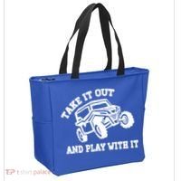 Retro Utv Take It Out Play With It Offroad Sxs Usa Flag Gift Tote Bag thumb 2