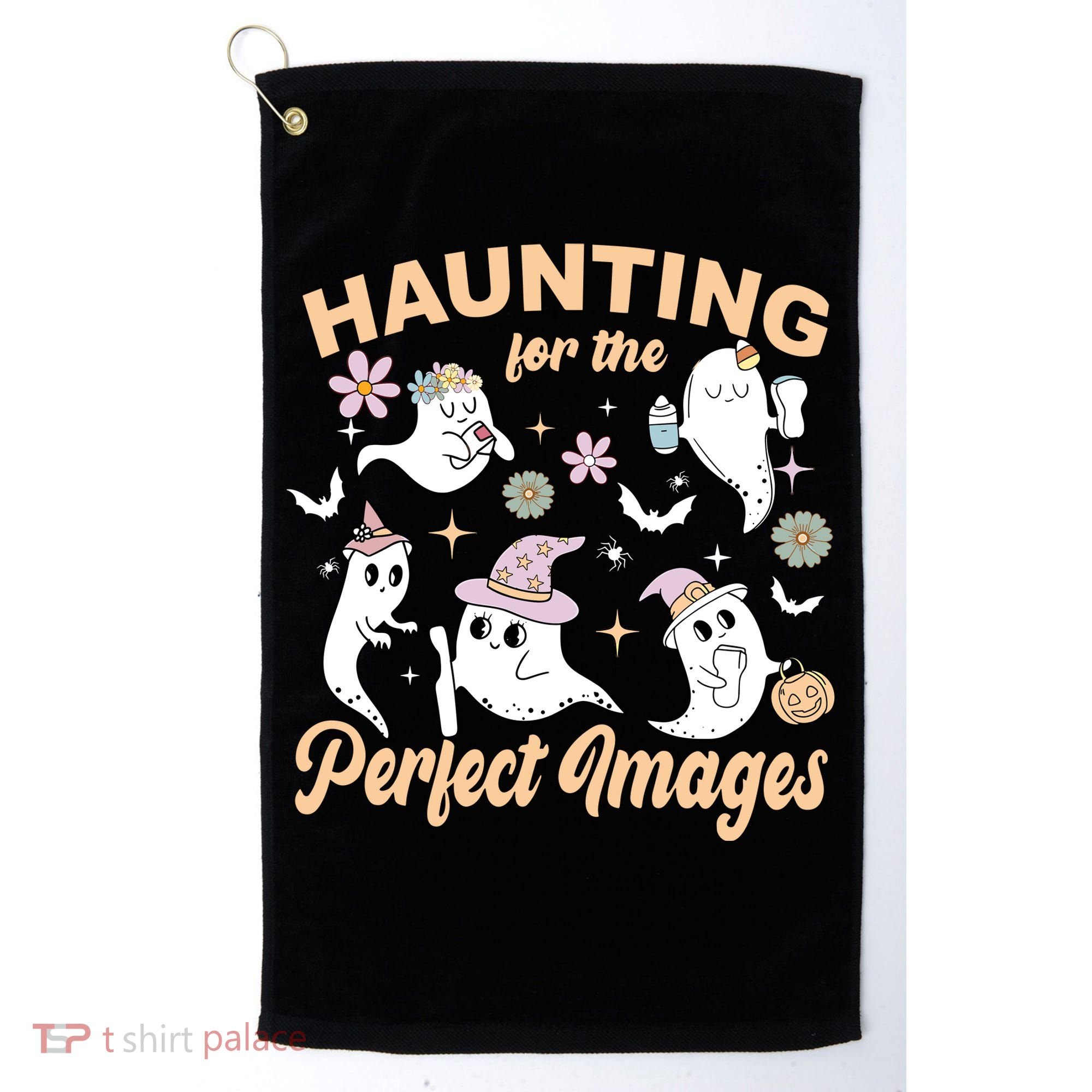 Retro Ultrasound Tech Halloween Echo Tech Vascular Tech Golf Towel