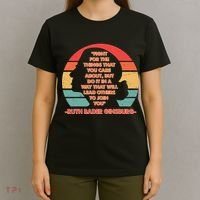Ruth B Ginsberg Fight The Things You Care About Quote T-Shirt thumb 4