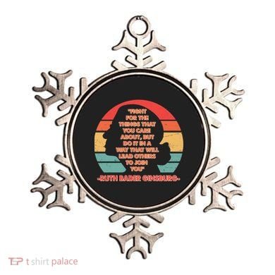 Ruth B Ginsberg Fight The Things You Care About Quote Ornament