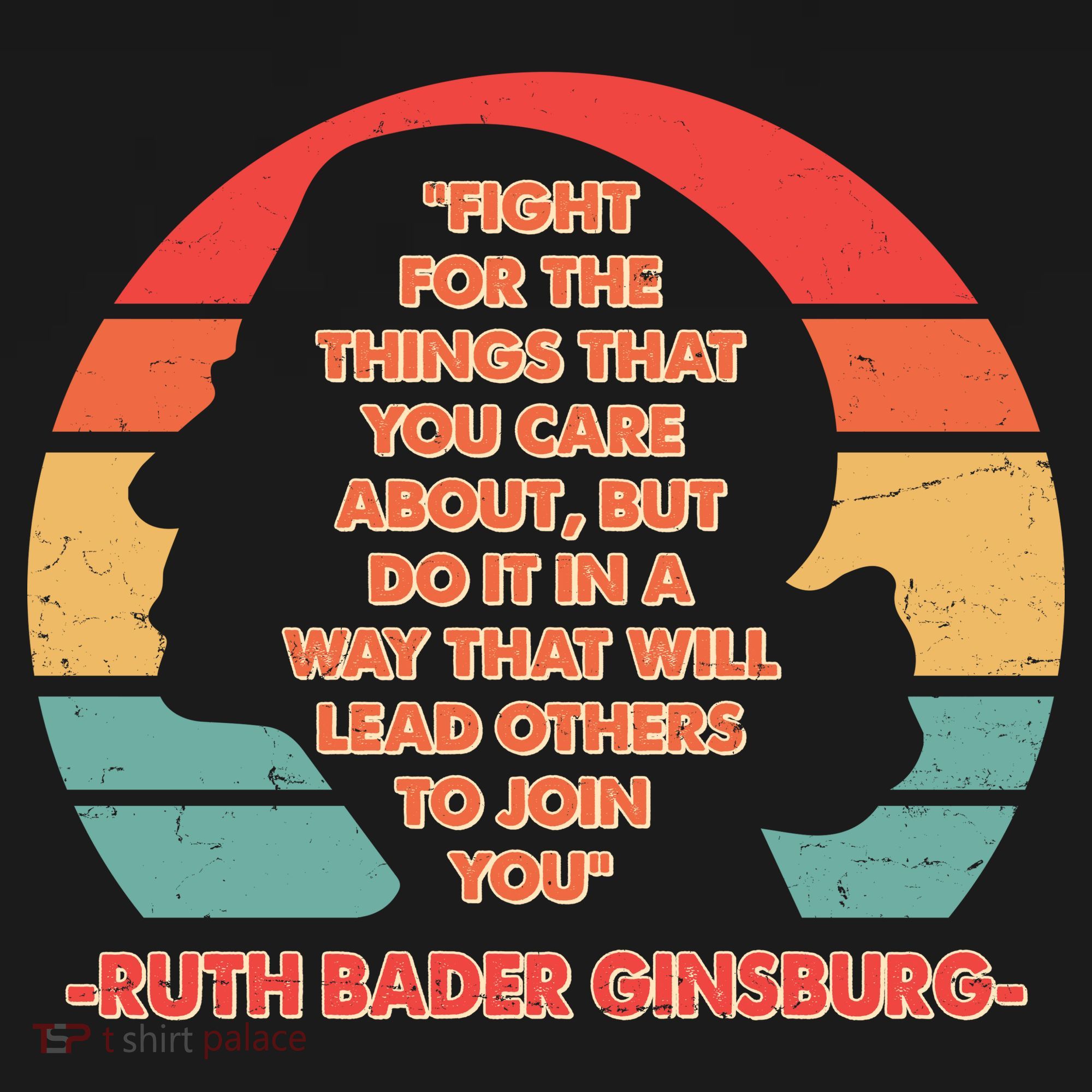 Ruth B Ginsberg Fight The Things You Care About Quote Ornament