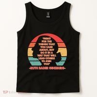 Ruth B Ginsberg Fight The Things You Care About Quote Tank Top thumb 2