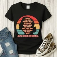 Ruth B Ginsberg Fight The Things You Care About Quote Women's T-Shirt thumb 3