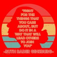 Ruth B Ginsberg Fight The Things You Care About Quote Santa Hat thumb 1