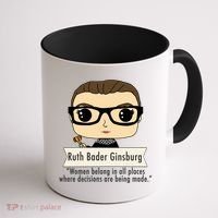 Ruth Bader Ginsburg Cute Cartoon Quote Coffee Mug thumb 1