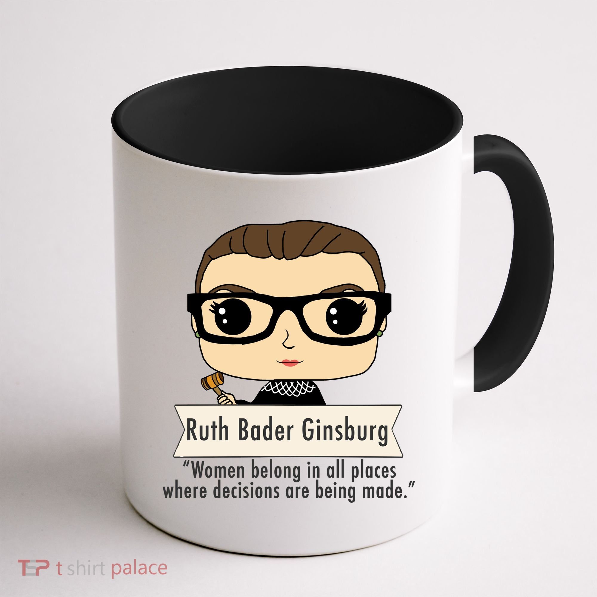 Ruth Bader Ginsburg Cute Cartoon Quote Coffee Mug