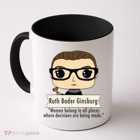 Ruth Bader Ginsburg Cute Cartoon Quote Coffee Mug thumb 0