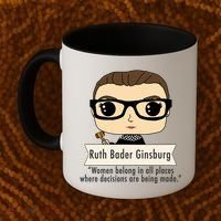 Ruth Bader Ginsburg Cute Cartoon Quote Coffee Mug thumb 2