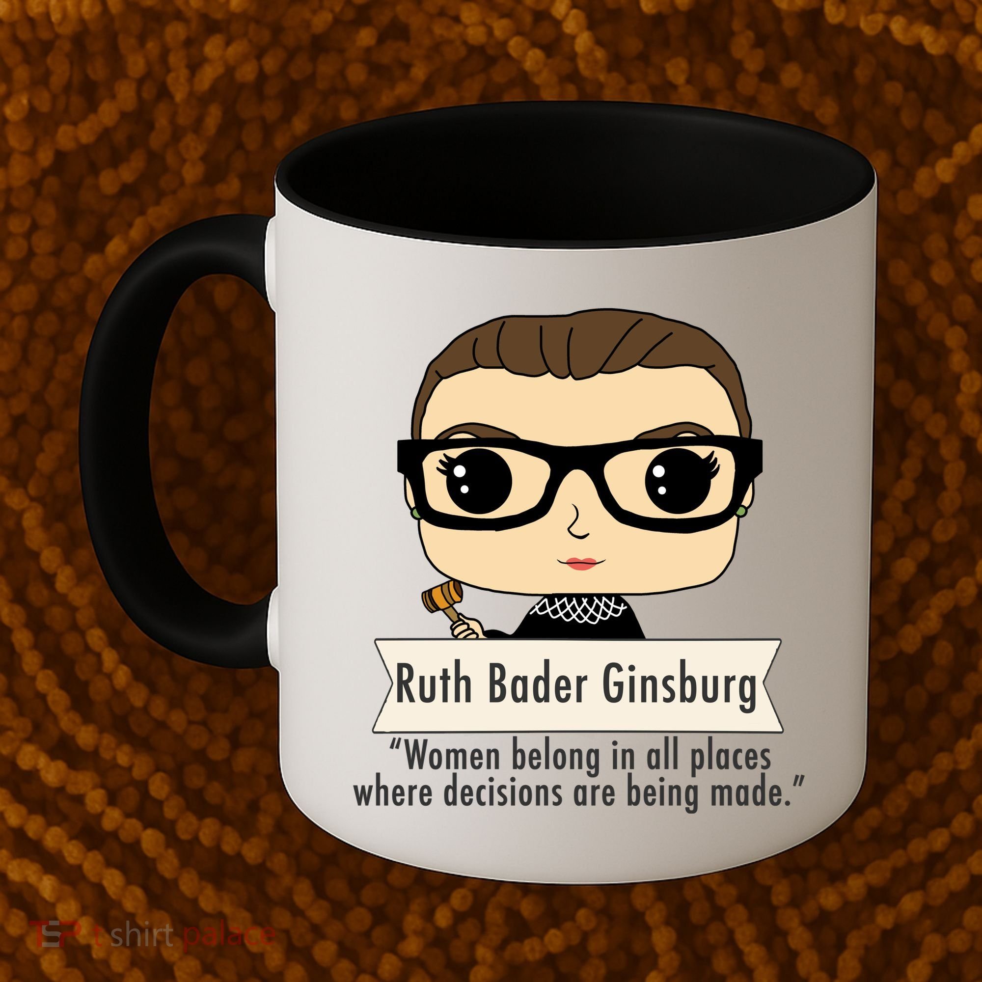 Ruth Bader Ginsburg Cute Cartoon Quote Coffee Mug