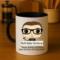 Ruth Bader Ginsburg Cute Cartoon Quote Coffee Mug thumb 4