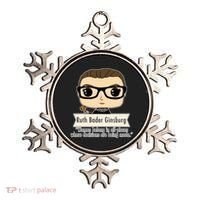 Ruth Bader Ginsburg Cute Cartoon Quote Ornament thumb 0