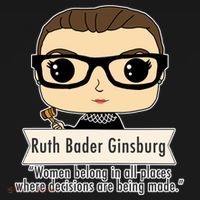 Ruth Bader Ginsburg Cute Cartoon Quote Ornament thumb 1