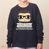 Ruth Bader Ginsburg Cute Cartoon Quote Women's Sweatshirt thumb 0