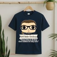 Ruth Bader Ginsburg Cute Cartoon Quote T-Shirt thumb 2