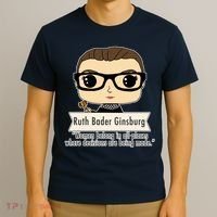 Ruth Bader Ginsburg Cute Cartoon Quote T-Shirt thumb 3
