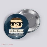 Ruth Bader Ginsburg Cute Cartoon Quote Button thumb 0