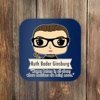Ruth Bader Ginsburg Cute Cartoon Quote Coaster thumb 0